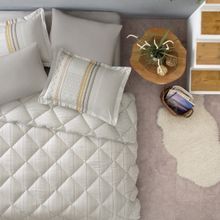 Enza Home Pamena Tek Kişilik Gri Uyku Seti