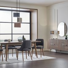 Enza Home Pavia Konsol + Sabit Yemek Masası + 4 Adet Cordell Sandalye