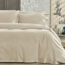 Enza Home Plain Bej Çift Kişilik Nevresim Takımı