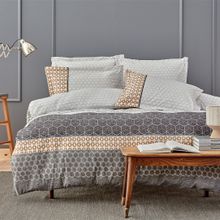 Enza Home Taren Çift Kişilik Gri Nevresim Seti