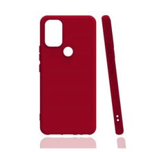 Eonaks Infinix Smart 5 Kamera Korumalı Silikon Rubber Arka Kapak Kırmızı Kılıf