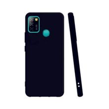 Eonaks Infinix Smart 5 Kamera Korumalı Silikon Rubber Arka Kapak Siyah Kılıf