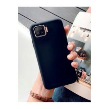 Eonaks Oppo A73 Kamera Korumalı Silikon Rubber Arka Kapak Siyah Kılıf