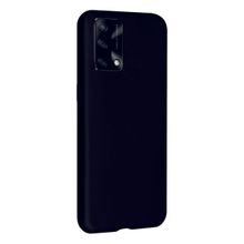 Eonaks Oppo A74 Kamera Korumalı Silikon Rubber Arka Kapak Siyah Kılıf