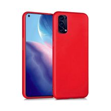 Eonaks Oppo Reno 5 Kamera Korumalı Silikon Rubber Arka Kapak Kırmızı Kılıf