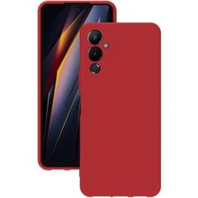 Eonaks Tecno Pova 4 Kamera Korumalı Silikon Rubber Arka Kapak Kırmızı Kılıf