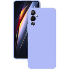 Eonaks Tecno Pova 4 Kamera Korumalı Silikon Rubber Arka Kapak Lila Kılıf