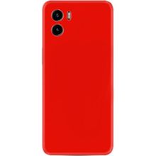 Eonaks Vivo Y15S Kamera Korumalı Silikon Rubber Arka Kapak Kırmızı Kılıf