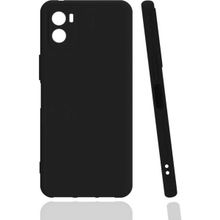 Eonaks Vivo Y15s Kamera Korumalı Silikon Rubber Arka Kapak Siyah Kılıf