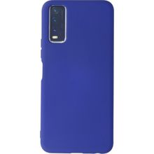 Eonaks Vivo Y20S Kamera Korumalı Silikon Rubber Arka Kapak Lacivert Kılıf