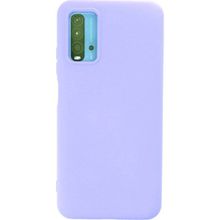 Eonaks Xiaomi Redmi 9T Kamera Korumalı Silikon Rubber Arka Kapak Lila Kılıf
