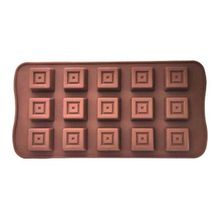 Epinox KRS-20 Kare 20.8x10.4x1.8 cm Silikon Çikolata Kalıbı