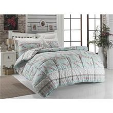 Eponj Home Birdcage Turkuaz Çift Kişilik Nevresim Takımı