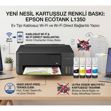 Epson EcoTank L1350 Wi-Fi Kablosuz Mürekkep Tanklı Inkjet Yazıcı