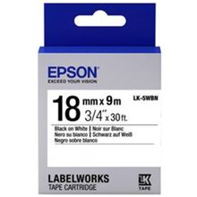 Epson Lk-5wbn Standart Siyah-Beyaz 18 mm 9 metre Etiket