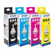 Epson T664 4 Renk L100 Muadil Mürekkep Seti