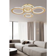 Eray Aydınlatma 2023-4 Sarı Dimmer Kumandalı Led Avize
