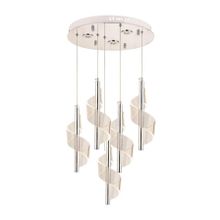 Eray Aydınlatma P7077-4+1 5'li Krom Sarkıt Led Avize