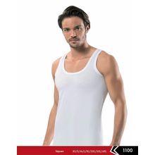 Erdem 1100 Penye Süprem 3'lü Beyaz Erkek Atlet
