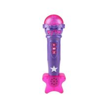 Erdem Oyuncak Mor Sesli Işıklı Mini Karaoke Mikrofon