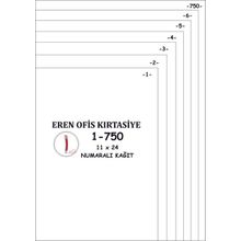Eren 1-750 80 gr A4 Numaralı Kağıt
