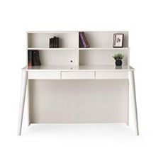 Erezoğulları 120x60x120 cm Ekru Çakıl Mdf Çekmeceli Kitaplıklı Çalışma Masası