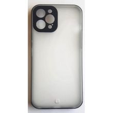Erkan İletişim Apple İphone 12 Pro Max Kamera Korumalı Mat Buz Silikon Sert Kapak Kılıf