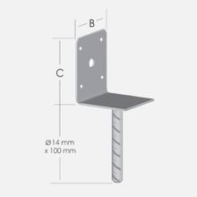 Ermo L Form Pergola Ayağı