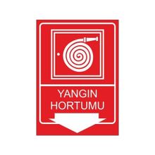 Este Uyarı Levhaları Yangın Hortumu 25x35 cm Uyarı Levhası