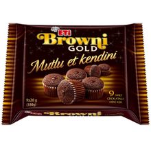 Eti 180 gr Browni Gold Mini Çikolatalı Kek