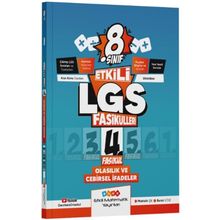 Etkili Matematik Yayınları LGS 8. Sınıf Olasılık ve Cebirsel İfadeler 4 Etkili Fasikül