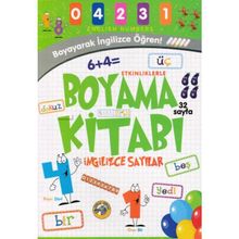 Etkinliklerle Boyama Kitabı İngilizce Sayılar - Emrecan Zengin