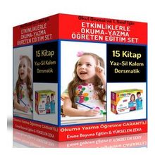 Etkinliklerle Okuma Yazma Öğreten Eğitim Seti 15 Kitap ve Dersmatik