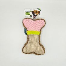Eurodog 23x15 cm Renkli Peluş Kemik Köpek Oyuncağı