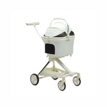 Eurodog Beyaz 66x52x110 cm Katlanabilir Köpek Arabası