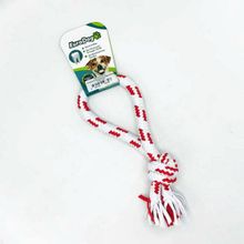 Eurodog Halka Tek Düğüm Kırmızı Beyaz 25 cm Diş İpi