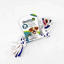 Eurodog İki Düğüm Kalın Mavi Beyaz 15 cm Diş İpi