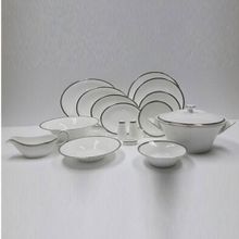 Evaliza Coupe Paisley Platin 60 Parça 12 Kişilik Yemek Takımı