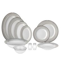 Evaliza Tokyo Platin 61 Parça 12 Kişilik Yemek Takımı