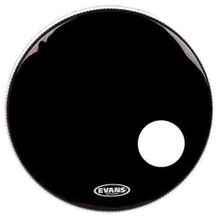 Evans BD24RB 24 EQ3 Resonant Siyah Kick Ön Delikli Tek Kat Davul Derisi