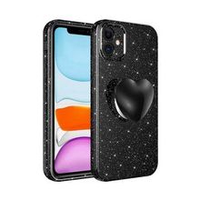 Evastore Apple iPhone 11 Kamera Korumalı Simli Pop Soketli Lüks Koton Soketli Kapak Kılıf