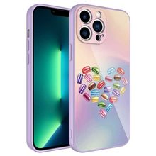 Evastore Apple iPhone 11 Pro Kamera Korumalı Desenli Sert Silikon Epoksi Kapak Kılıf