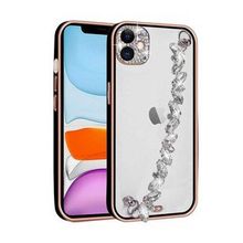 Evastore Apple iPhone 11 Taş Süslemeli Kamera Korumalı El Tutamaçlı Blazer Kapak Kılıf