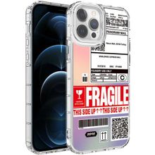 Evastore Apple iPhone 12 Pro Max Kamera Korumalı Renkli Desenli Sert Silikon Korn Kapak Kılıf