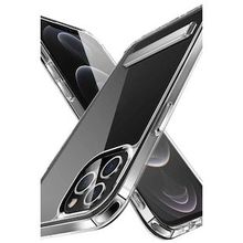Evastore Apple iPhone 12 Pro Max Standlı Şeffaf Silikon L-Stand Kapak Kılıf