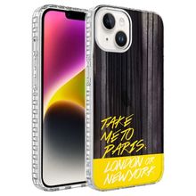 Evastore Apple iPhone 13 Airbag Kenarlı Renkli Desenli Silikon Elegans Kapak Kılıf