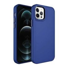 Evastore Apple iPhone 13 Pro Max Metal Çerçeve ve Buton Tasarımlı Sert Botox Kapak Kılıf