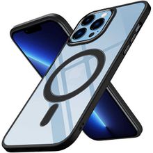 Evastore Apple iPhone 13 Pro Max Wireless Şarj Özellikli Krom Magsafe Silikon Kapak Kılıf