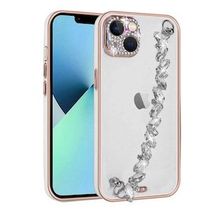 Evastore Apple iPhone 13 Taş Süslemeli Kamera Korumalı El Tutamaçlı Blazer Kapak Kılıf