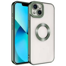 Evastore Apple iPhone 14 Kamera Korumalı Logo Gösteren Omega Kapak Kılıf